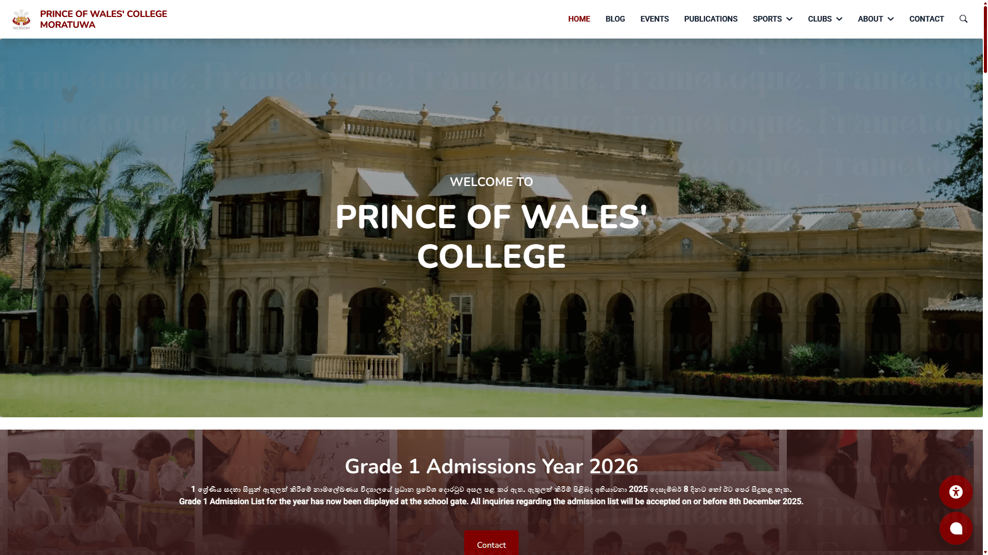 School Website | Prince of Wales' College